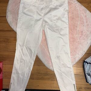 New York & Company White High-Waisted Pants